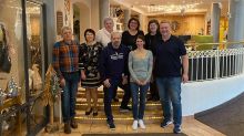 Gästeehrung 15 J. Röger, Haberer, 10. J. Haberer, Knörle, Fink