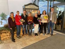 Gästeehrung Neumaier, Derrfuß, Lorenz 10 J. Strauß, Derrfuß 15 J.