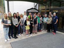 Gästeehrung Pfanzler, 15 J., Wiesendanger, Eckert, Luft, 10 J.