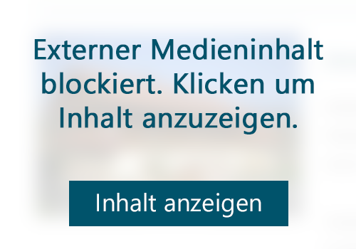 Externer Medieninhalt blockiert. Klicken um Inhalt anzuzeigen.