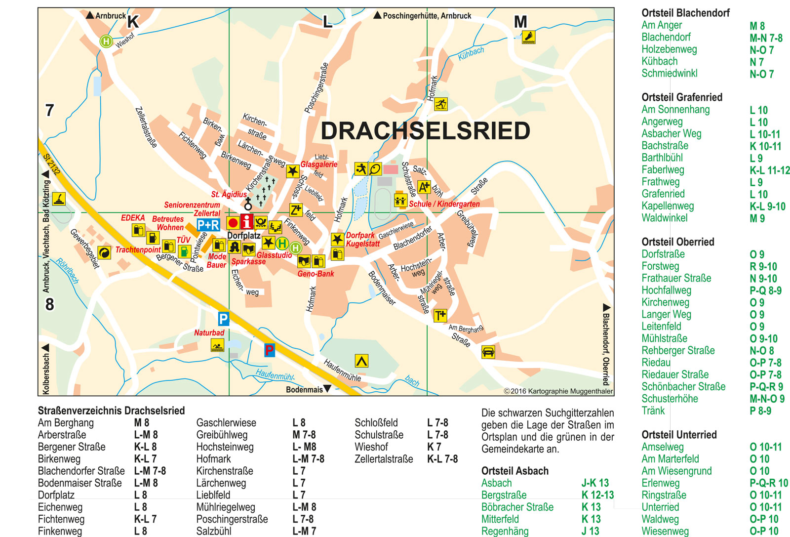 Plan Drachselsried - Urlaub im Bayerischen Wald - Zellertal - Tourismus